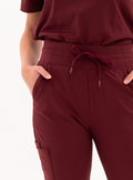 Macee™ Straight Leg Scrub Pant - Burgundy