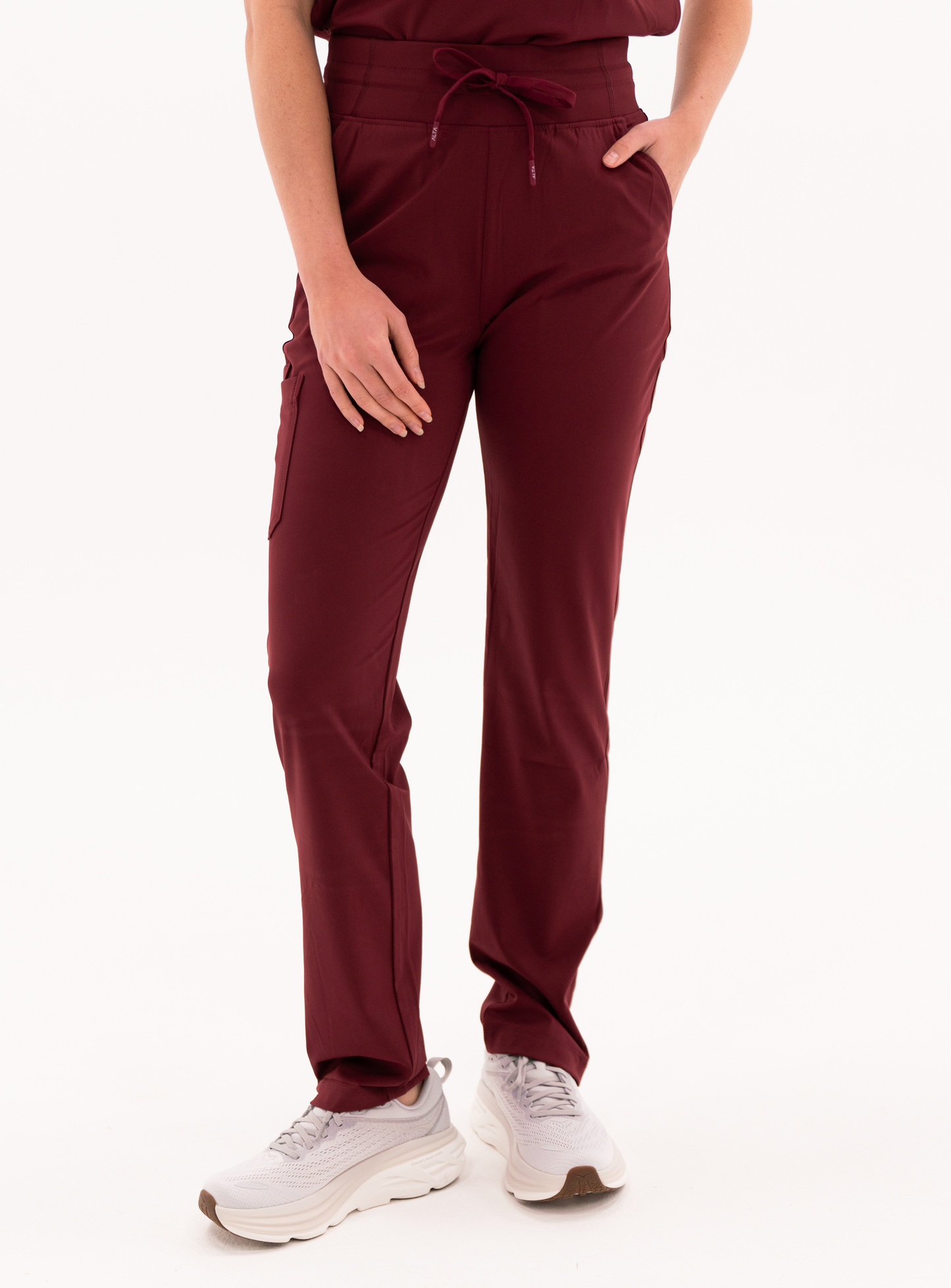 Macee™ Straight Leg Scrub Pant - Burgundy