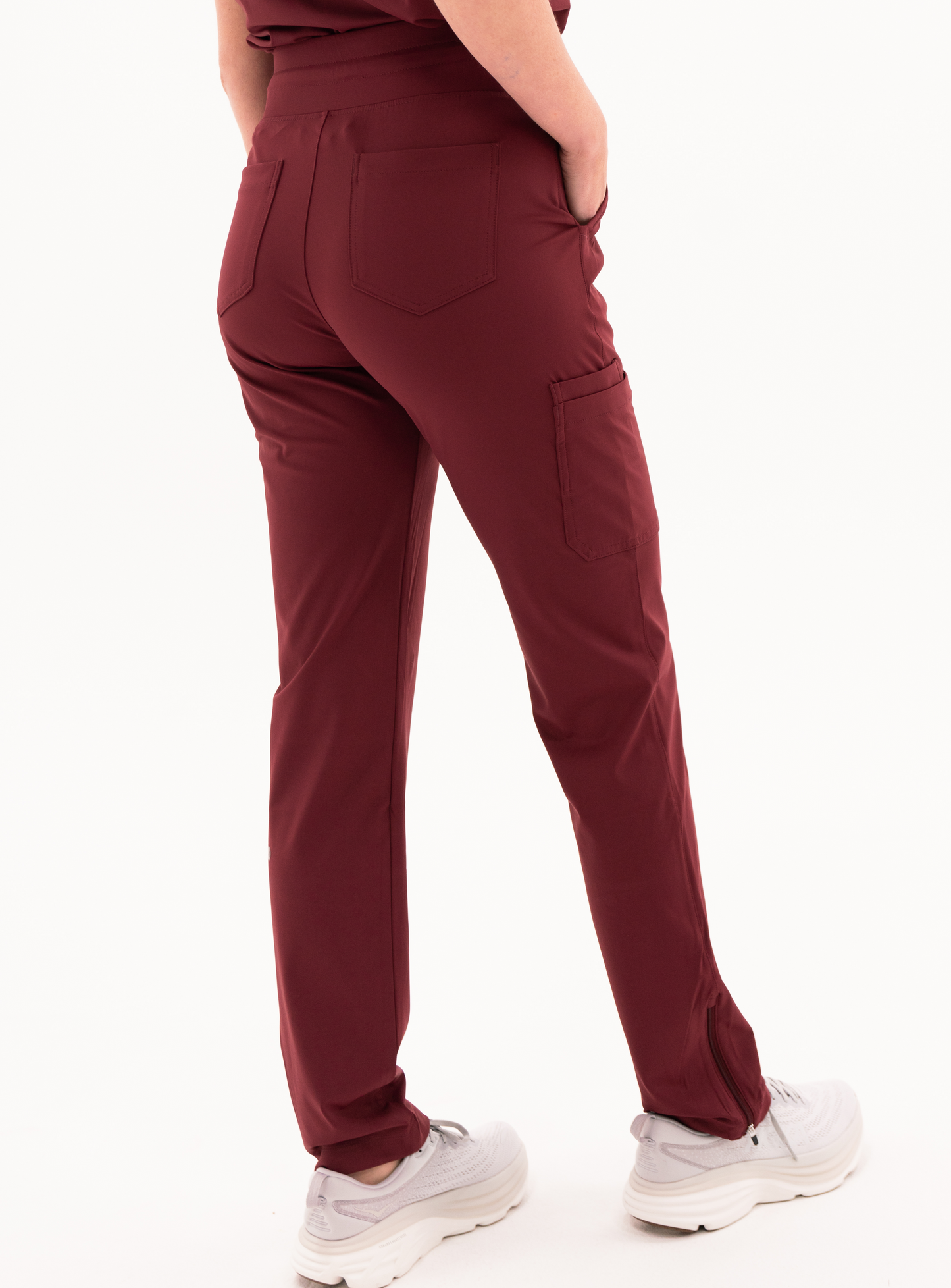 Macee™ Straight Leg Scrub Pant - Burgundy