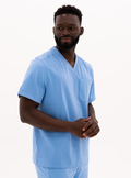 Kota™ V-Neck Scrub Top - Ceil Blue