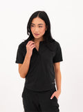 Kenzie™ Two-Pocket Scrub Top - Black