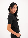 Kenzie™ Two-Pocket Scrub Top - Black