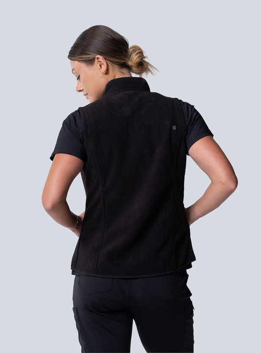 Amy Performance Scrub Vest - Black - Back