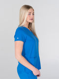 Taunya™ Two-Pocket Scrub Top - Royal Blue