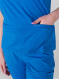 Taunya™ Two-Pocket Scrub Top - Royal Blue