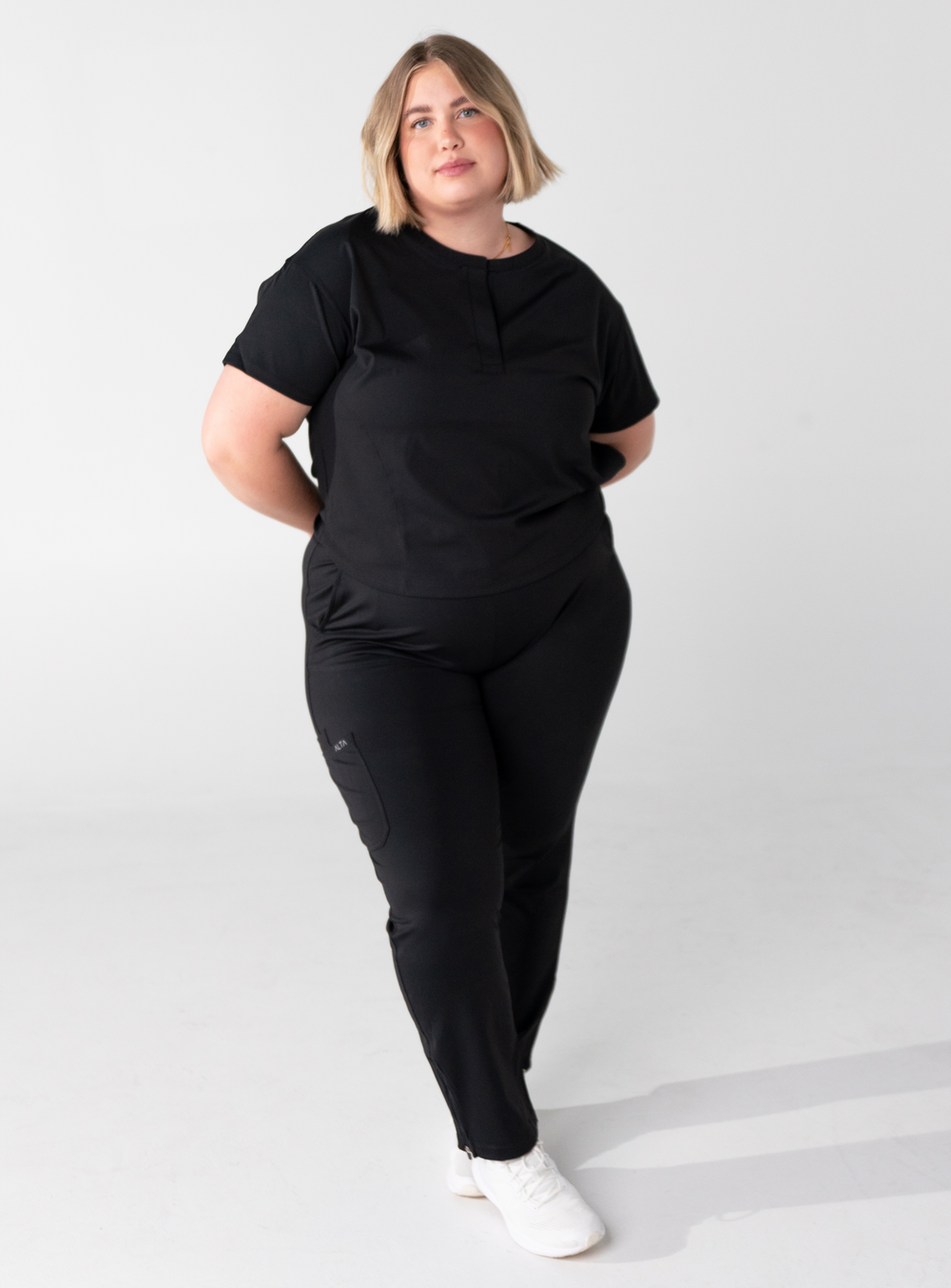 Macee™ Straight Leg Scrub Pant - Black