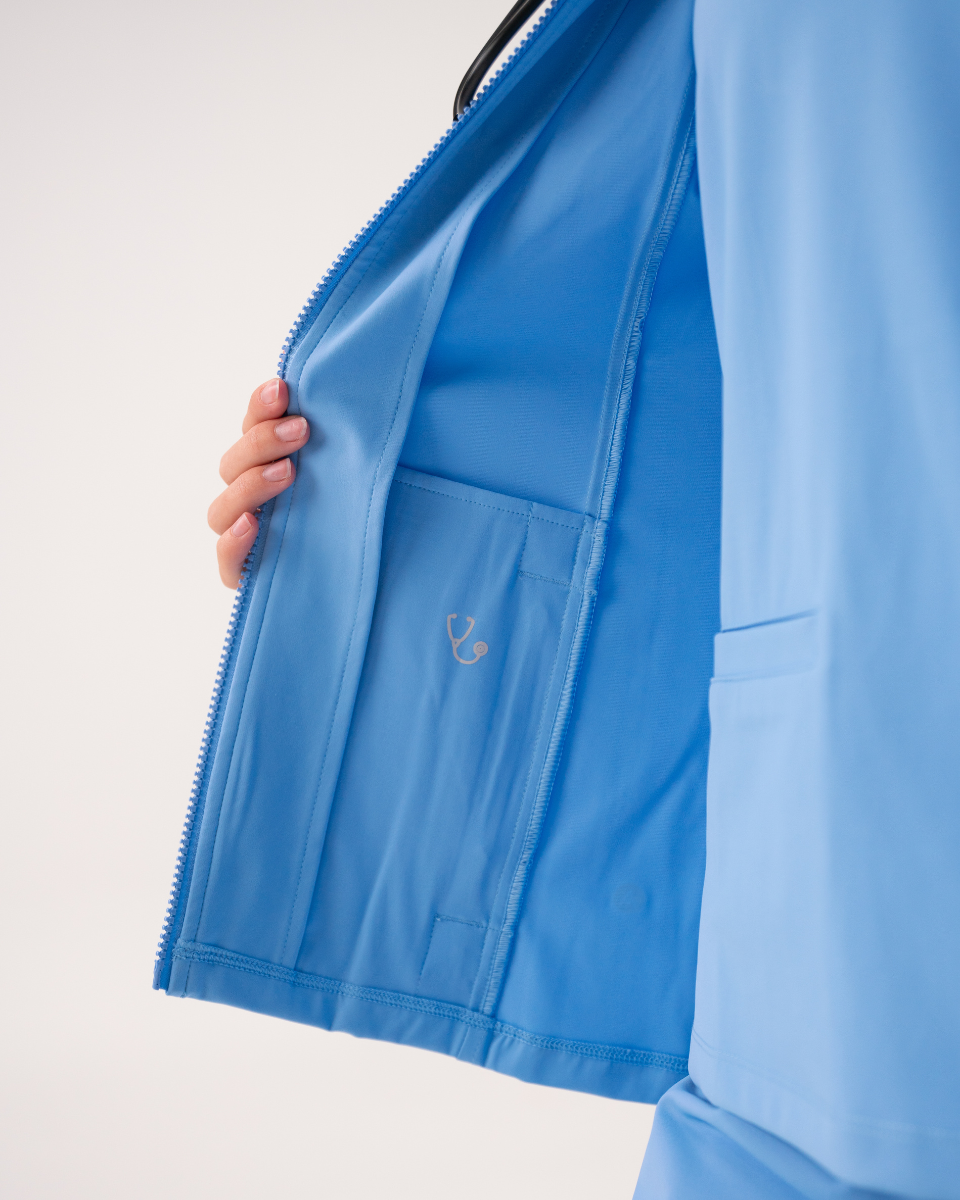 Kelly™ Performance Scrub Jacket - Ceil Blue