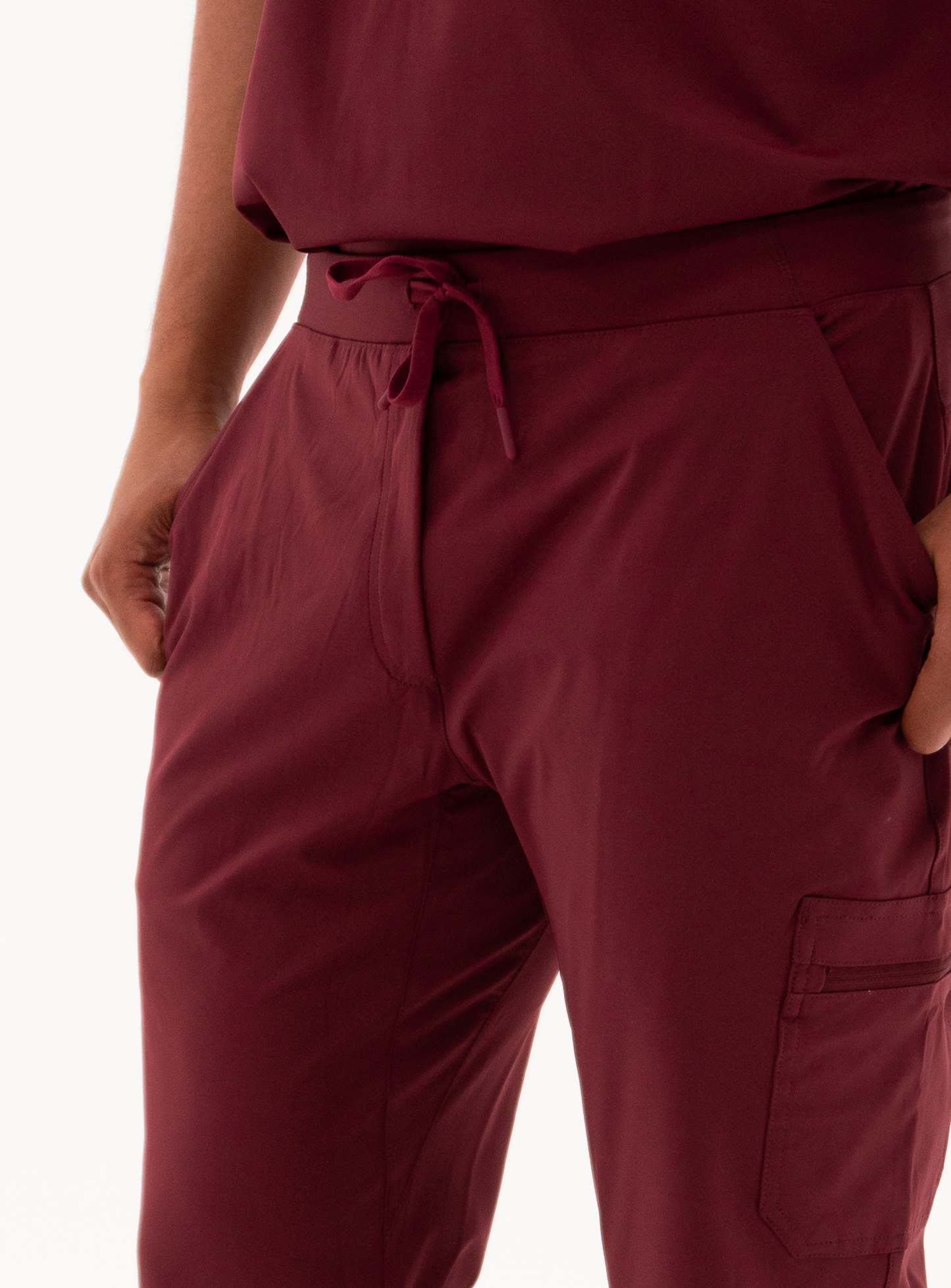 Isaac™ Straight-Leg Scrub Pant - Burgundy