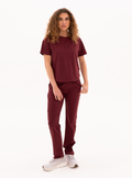 Macee™ Straight Leg Scrub Pant - Burgundy