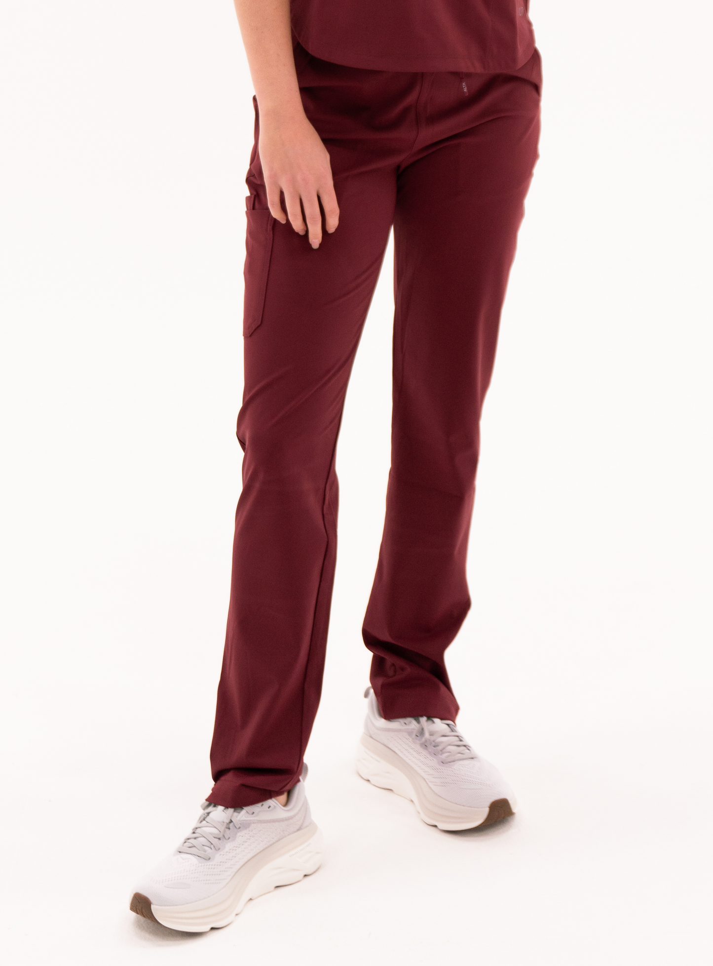 Macee™ Straight Leg Scrub Pant - Burgundy