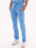 Macee™ Straight Leg Scrub Pant - Ceil Blue