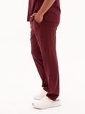 Isaac™ Straight-Leg Scrub Pant - Burgundy