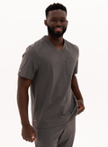 Kota™ V-Neck Scrub Top - Grey