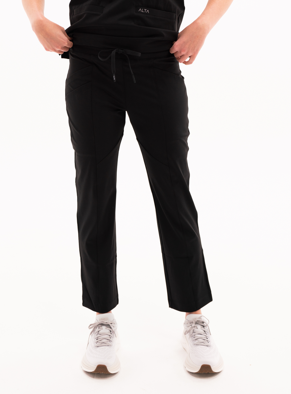 Maggie™ Tapered Crop Scrub Pant - Black