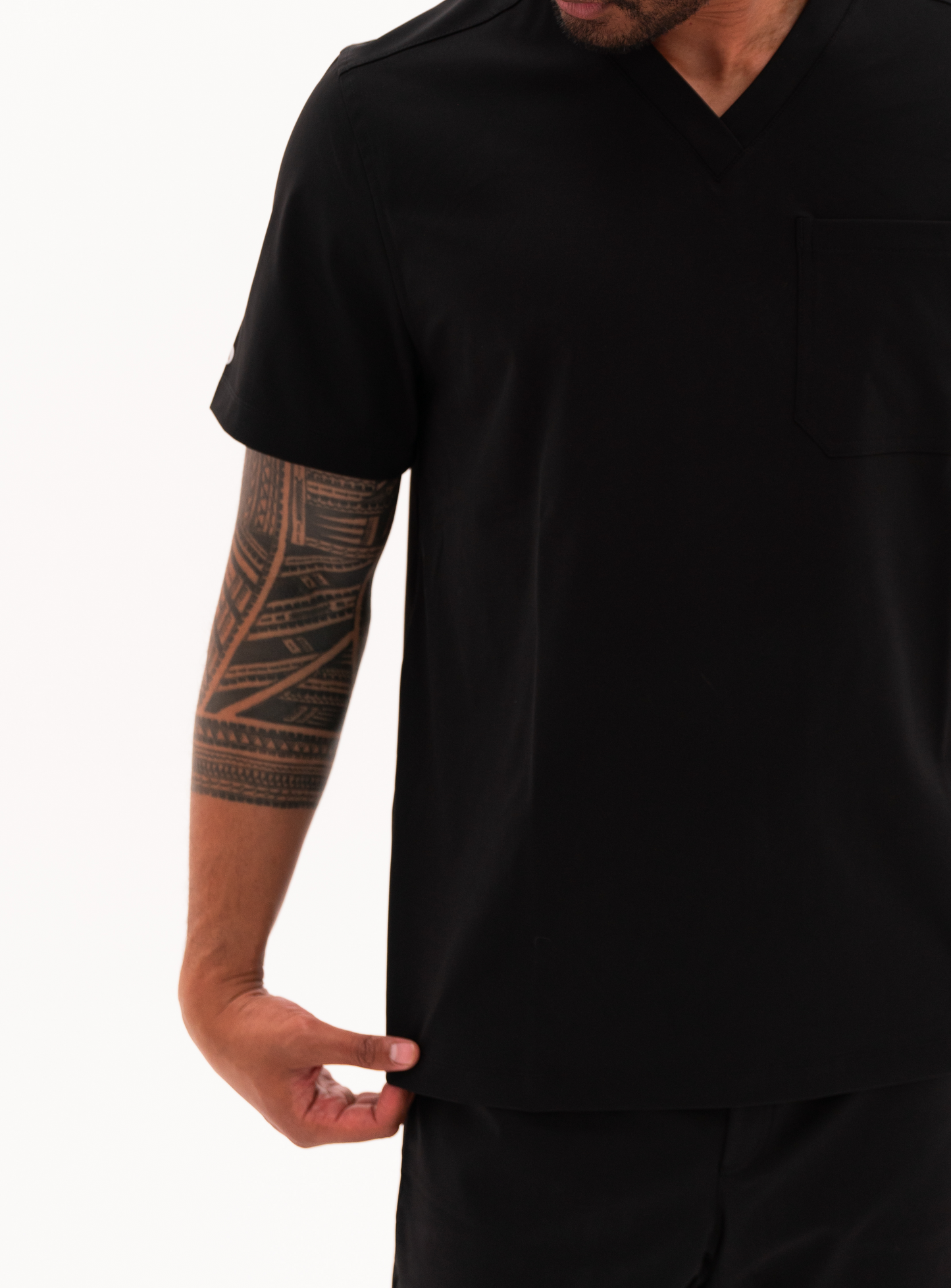 Kota™ V-Neck Scrub Top - Black