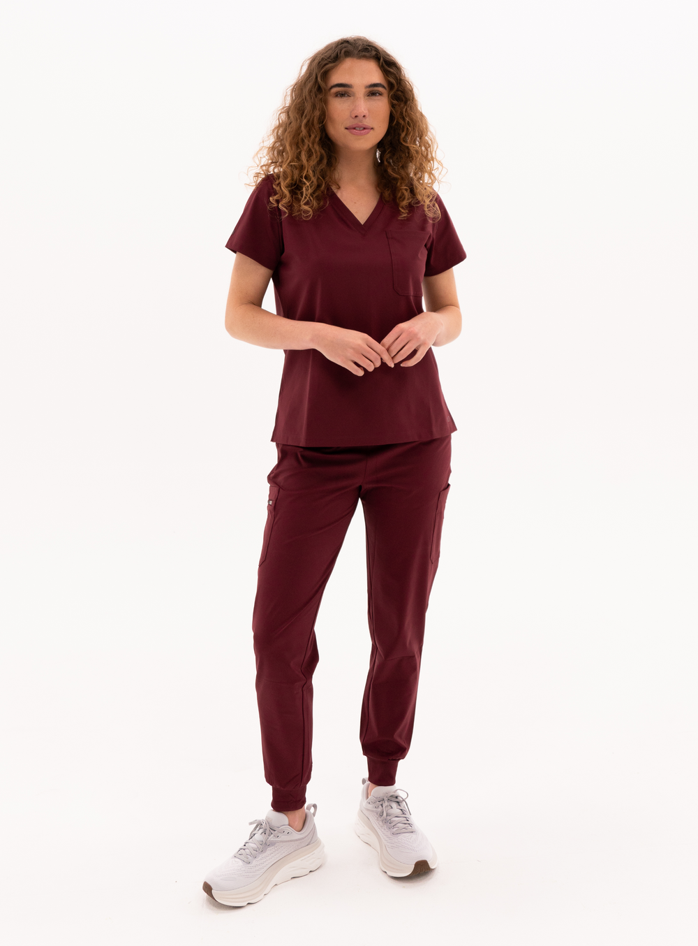 Jana™ Jogger Scrub Pant - Burgundy