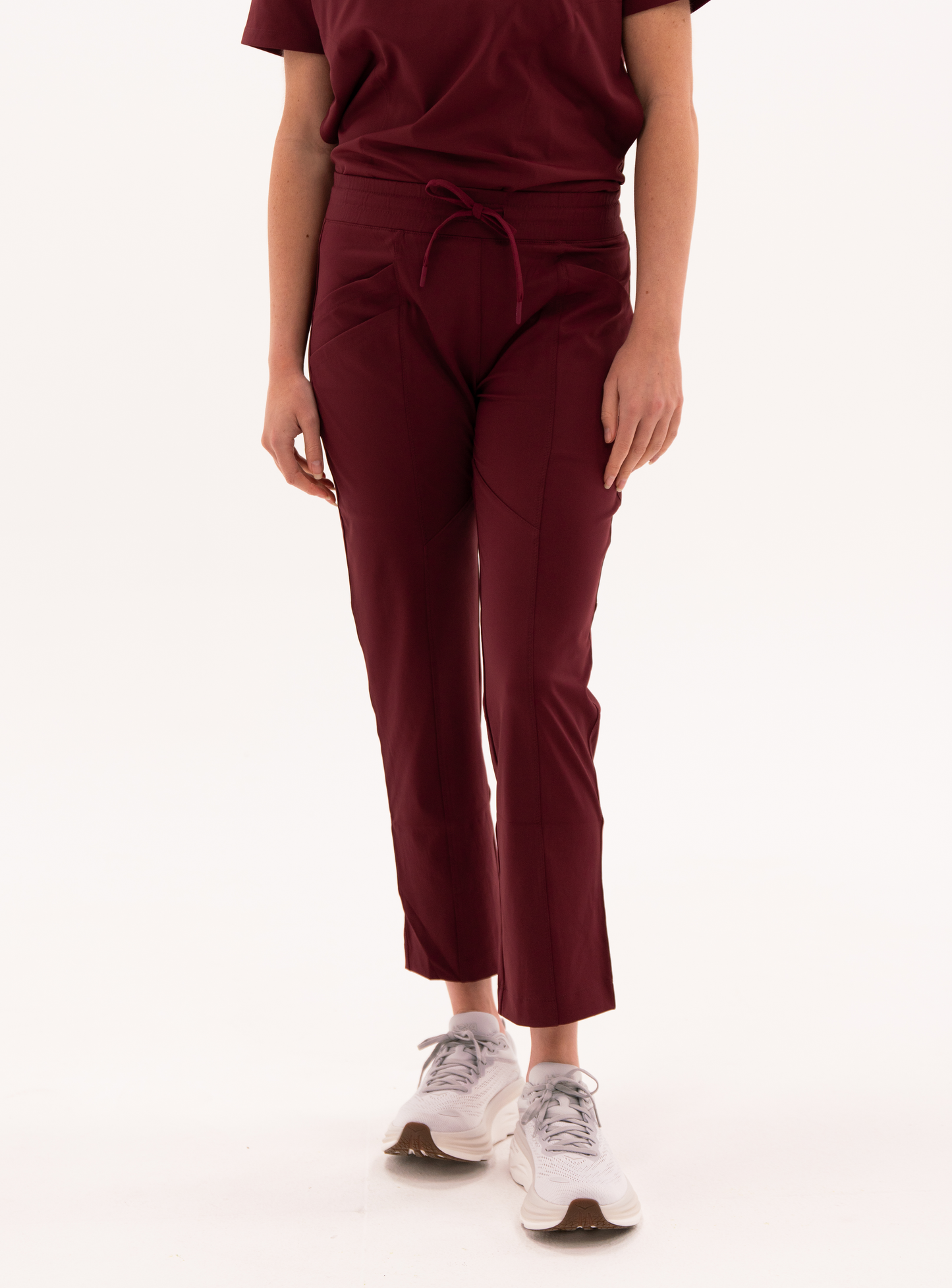 Maggie™ Tapered Crop Scrub Pant - Burgundy