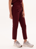 Maggie™ Tapered Crop Scrub Pant - Burgundy