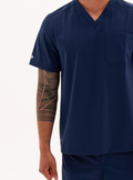 Kota™ V-Neck Scrub Top - Navy