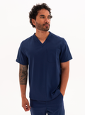 Kota™ V-Neck Scrub Top - Navy