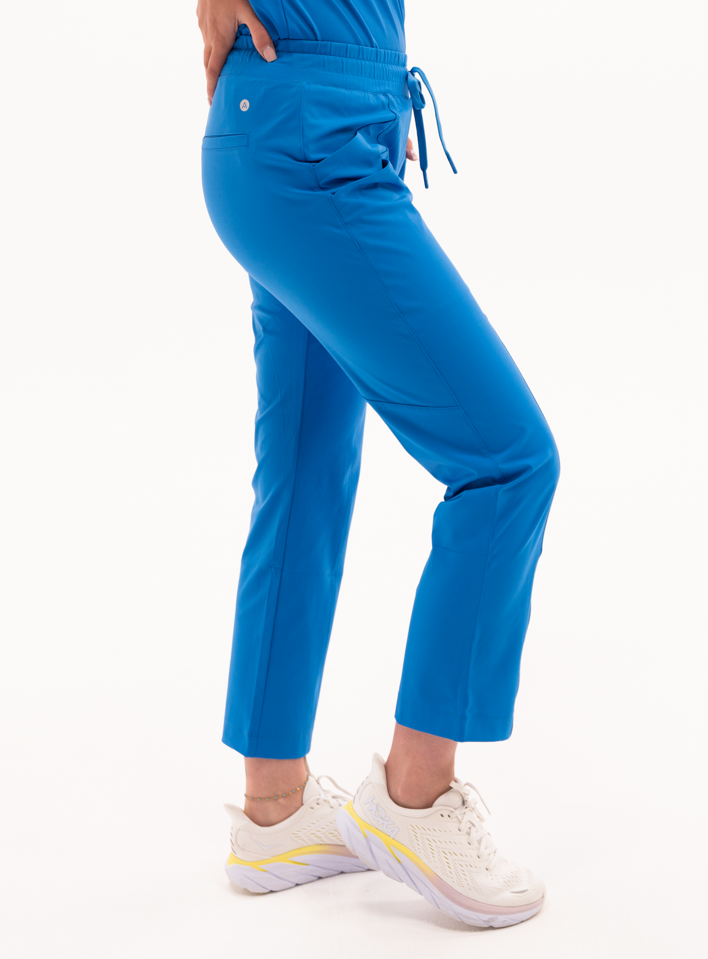 Maggie™ Tapered Crop Scrub Pant - Royal Blue