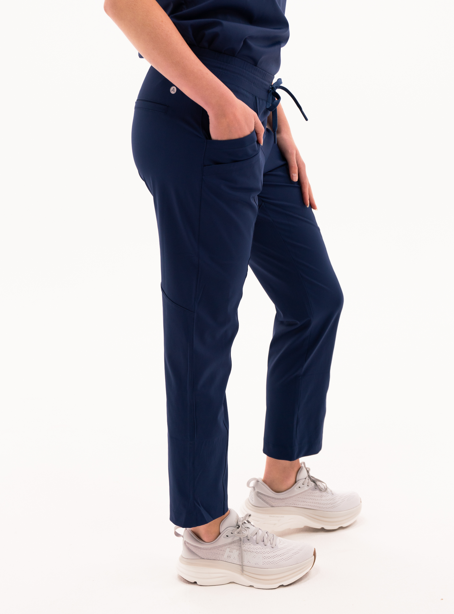 Maggie™ Tapered Crop Scrub Pant - Navy