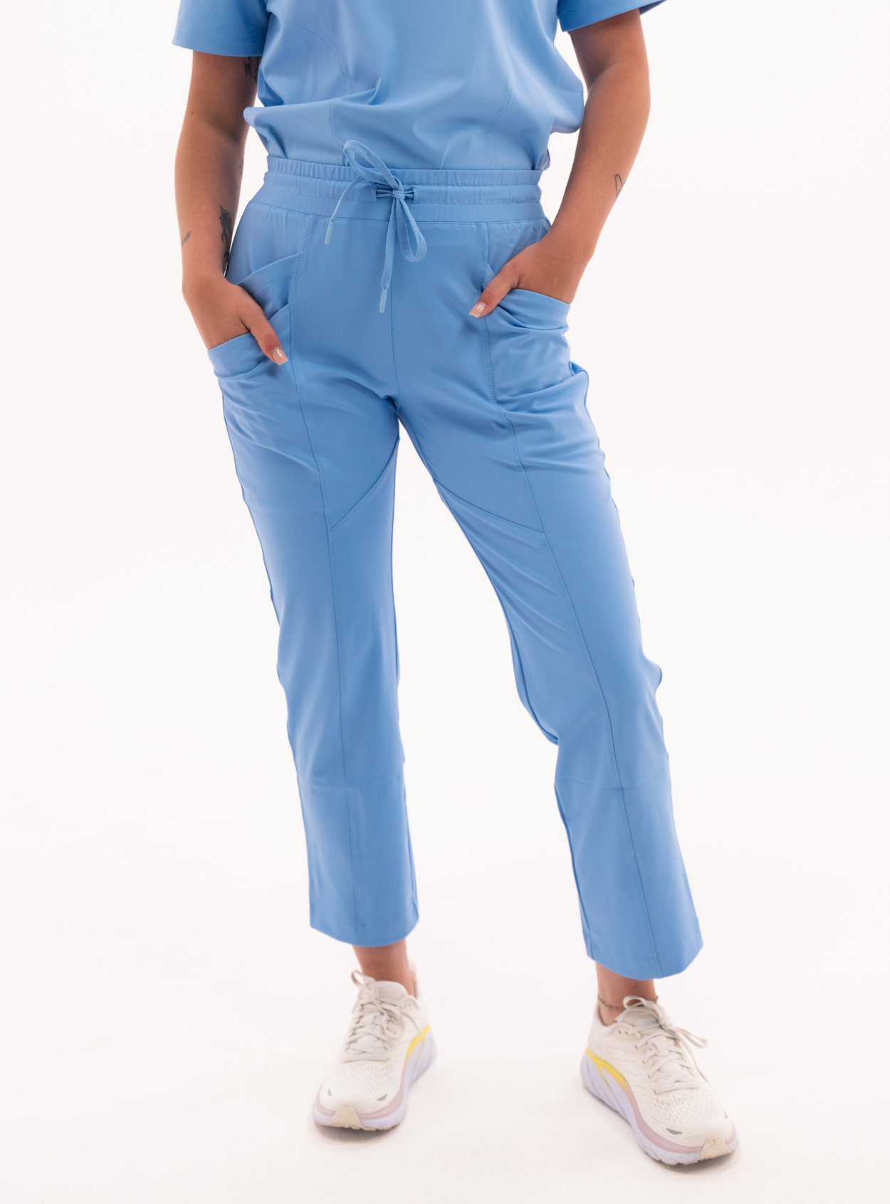 Maggie™ Tapered Crop Scrub Pant - Ceil Blue