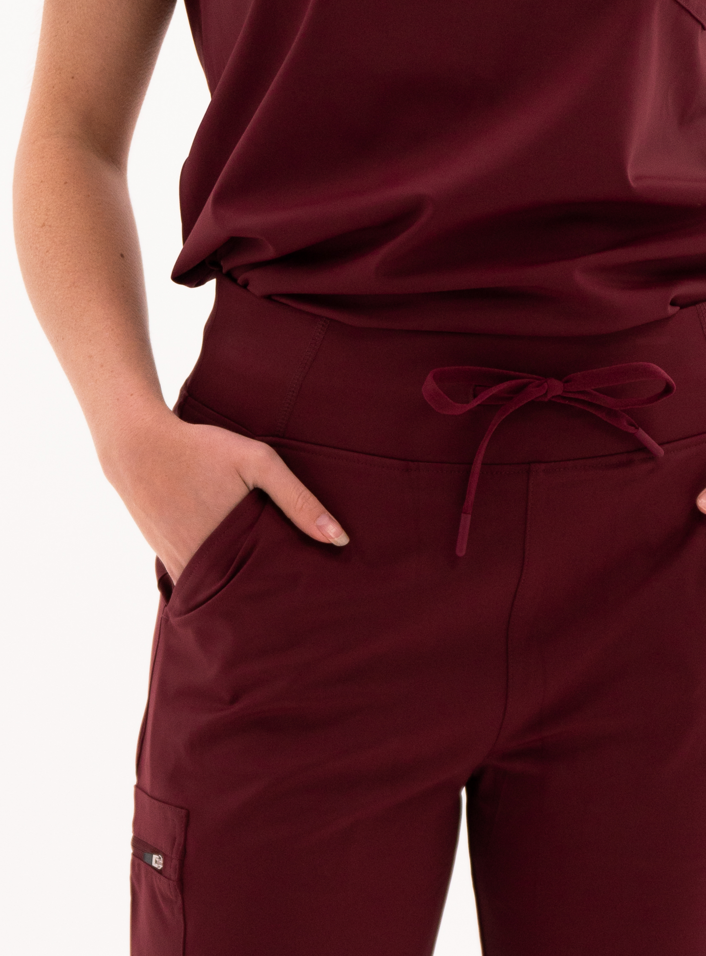 Jana™ Jogger Scrub Pant - Burgundy