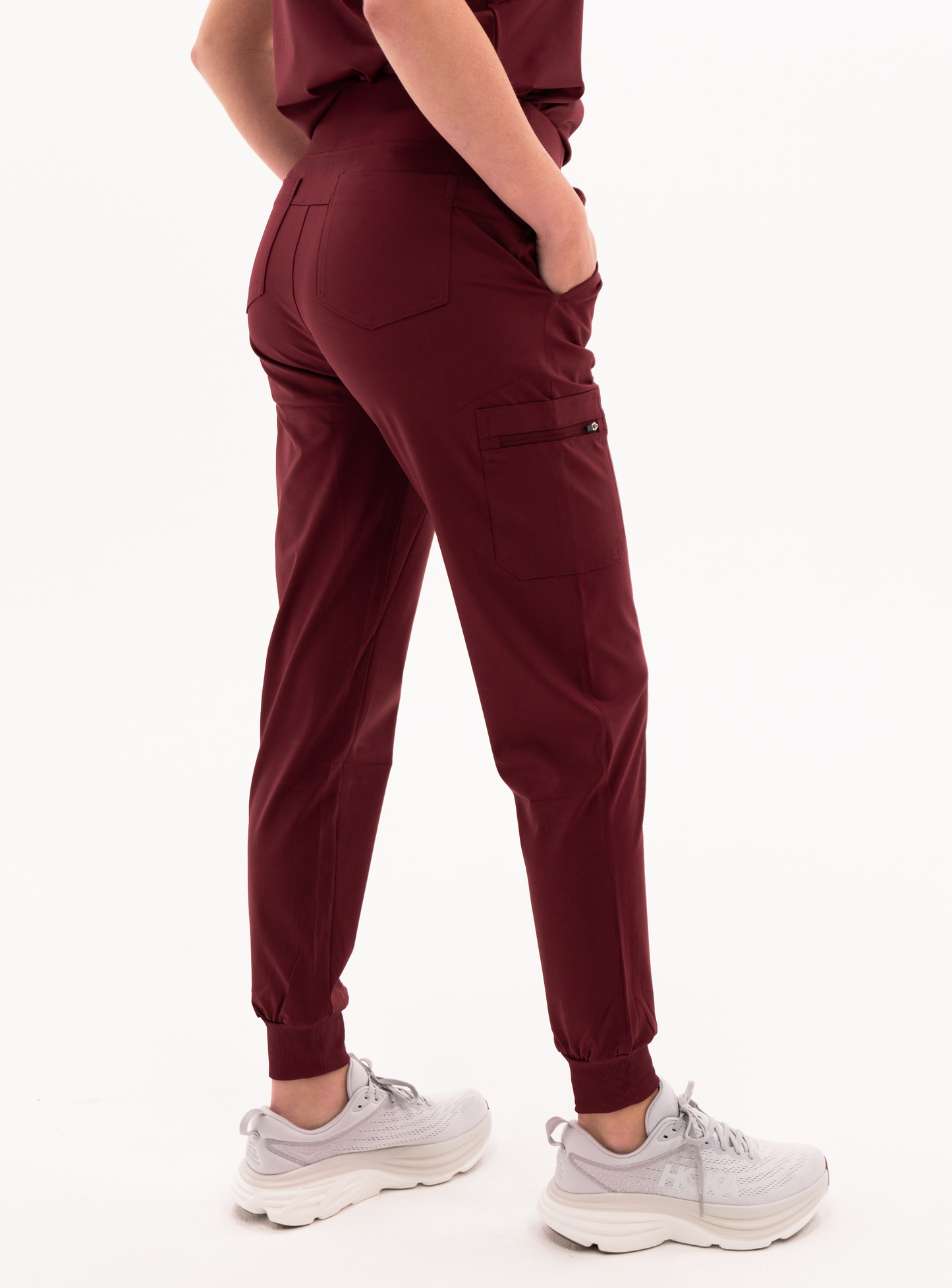 Jana™ Jogger Scrub Pant - Burgundy