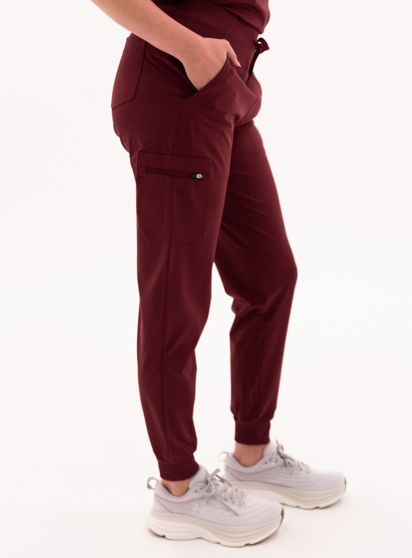 Jana™ Jogger Scrub Pant - Burgundy