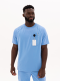 Preston™ Crew Neck Scrub Top - Ceil Blue