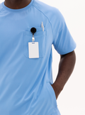 Preston™ Crew Neck Scrub Top - Ceil Blue