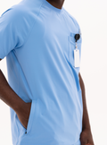 Preston™ Crew Neck Scrub Top - Ceil Blue