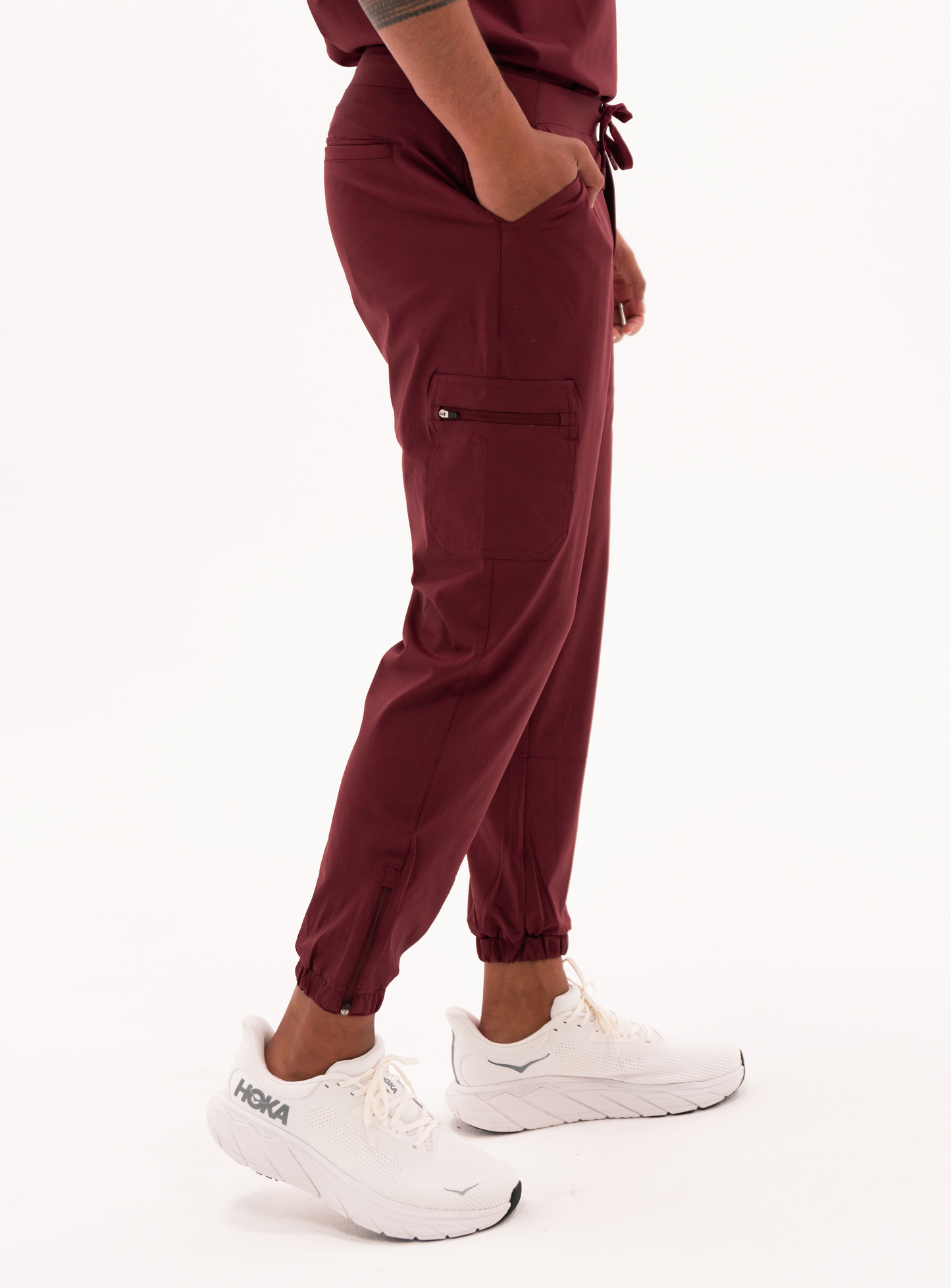 Gerold™ Jogger Scrub Pant - Burgundy