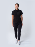 Amy Performance Scrub Vest - Black - Full Front