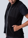 Amy Performance Scrub Vest - Black - Side