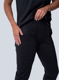 Jana Jogger Scrub Pant - Black - Detail 2