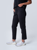 Jana Jogger Scrub Pant - Black - Side
