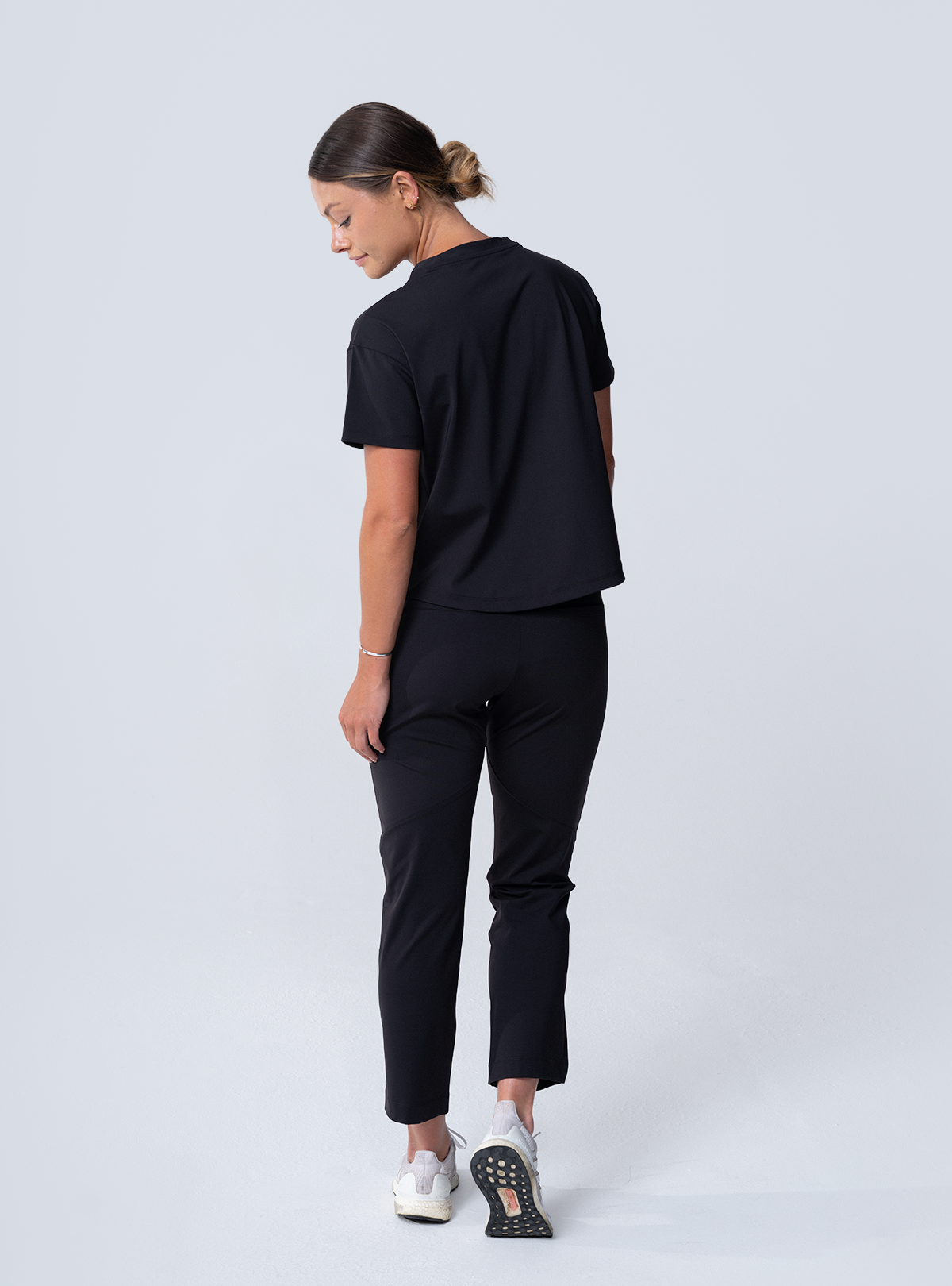 Jana Jogger Scrub Pant - Black - Full Back