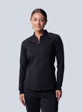Kelly Performance Scrub Jacket - Black - Front