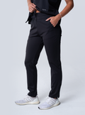 Macee Straight Leg Scrub Pant - Black - Side