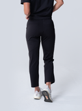 Maggie Tapered Crop Scrub Pant - Black - Back