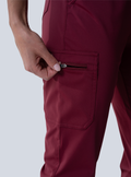Jana Jogger Scrub Pant - Burgundy - Detail 2