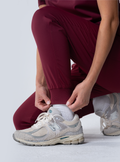 Jana Jogger Scrub Pant - Burgundy - Detail 3