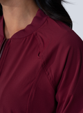 Kelly Performance Scrub Jacket - Burgundy - Detail 1