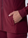 Kelly Performance Scrub Jacket - Burgundy - Detail 2