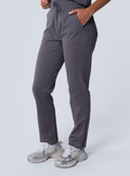 ALTA Macee Straight Leg Scrub Pant in Grey - side view