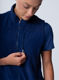 Amy Performance Scrub Vest - Navy - Detail 1