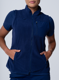 Amy Performance Scrub Vest - Navy - Detail 2