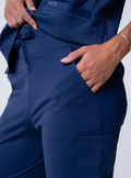 ALTA Jana Jogger Scrub Pant in Navy - detail